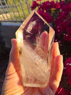 STUNNING 378G/13.4 Oz CLEAR QUARTZ TOWER FROM BRAZIL