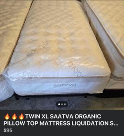 💢TWIN XL SAATVA ORGANIC MATTRESS CLEARANCE SALE 💢