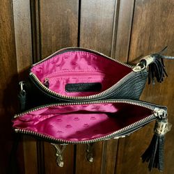 Juicy Couture Wristlet / Black Wallet / Clutch / Purse Wristlet / Pouch Bag 