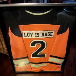 Lil Uzi “Love is Rage #2 ” Hockey Jersey size Small - unworn- new condition  Size Small With or without frame Never worn always kept inside frame. 
