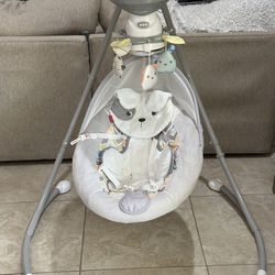 Fisher Price Snug A Puppy Baby Swing With Motorized Mobile