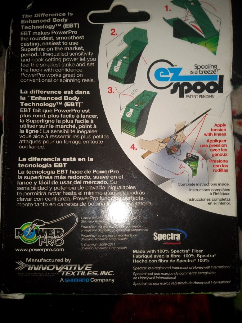 Power Pro Braided Fishing Line 40lb 300 Yard Vermillion Red for Sale in