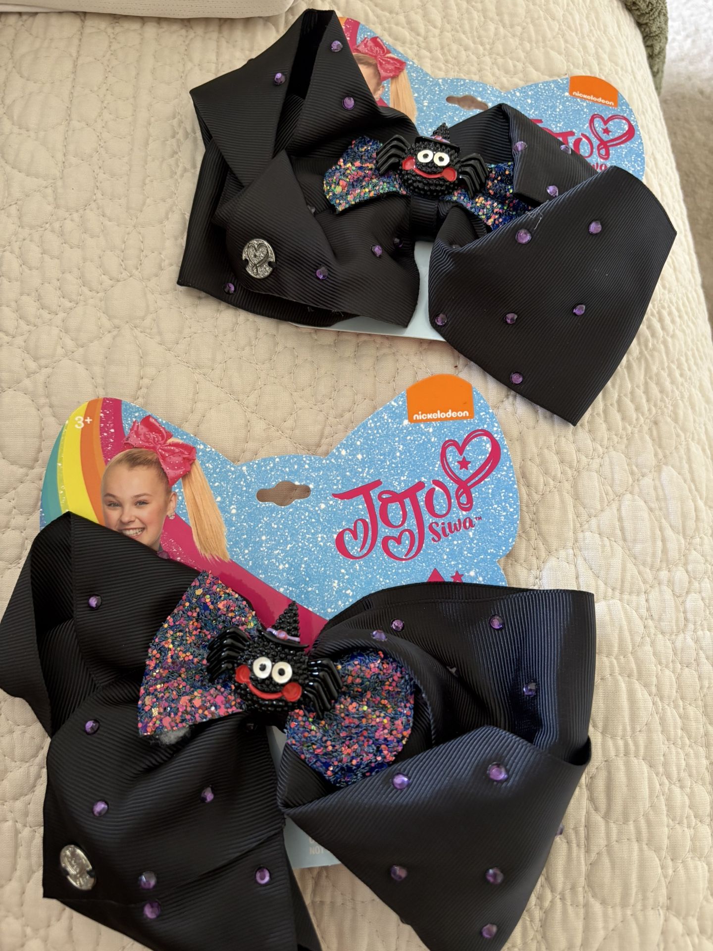 Jojo Siwa Halloween /black Spider Signature Bow