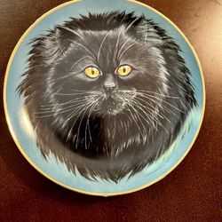 Black Cat Collectible Plate by John Eggert 