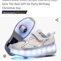 LED Roller Skate Tennis Shoes 