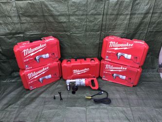 Milwaukee 7amps Corded Right Angle Drill 1/2” Kit 