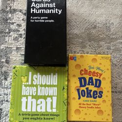 3 Board Games - Likely New
