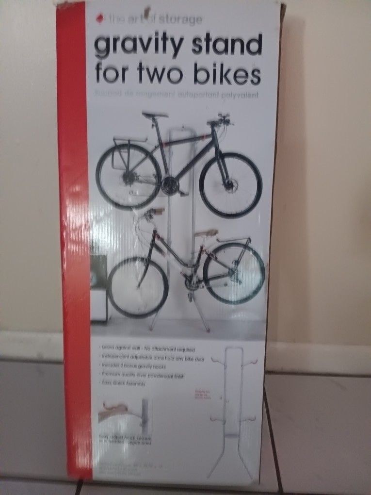 Gravity stand for 2 bikes new in box