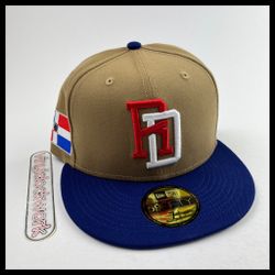 Dominican Republic World Baseball Classic Fitted Hat New Era 59FIFTY Khaki 7 3/8