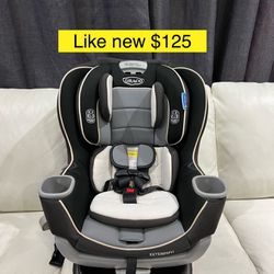 Graco EXTEND 2FIT car seat, double facing, recliner, convertible, all ages / Silla carro bebe a niño
