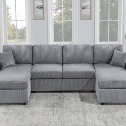 $399 U Shape Sectional Couch 60x120x60