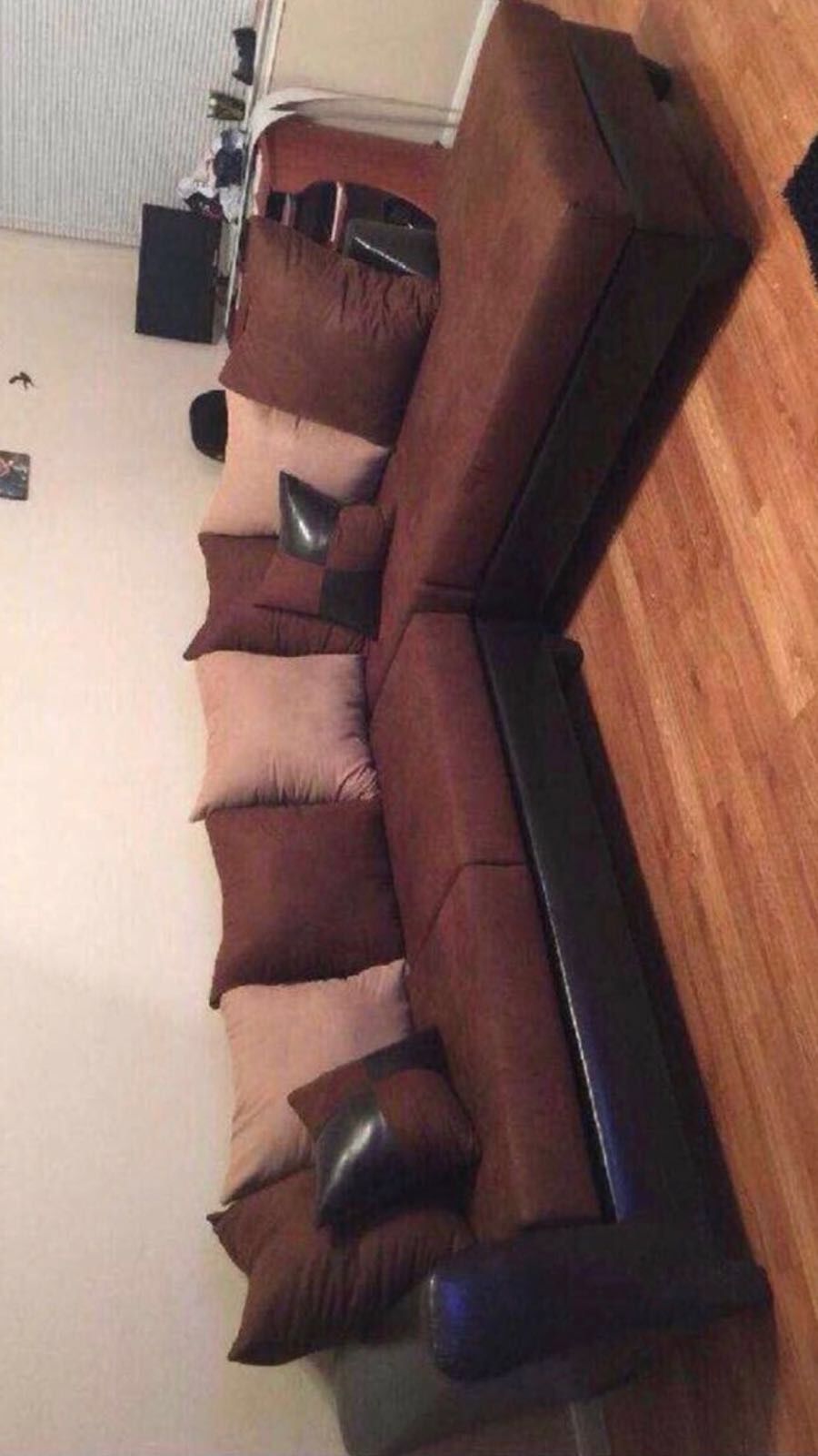New brown sectional