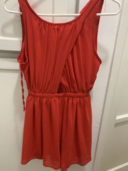 Short red dress