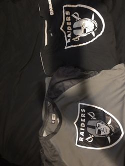 2 LARGE RAIDERS LONGSLEEVES $15