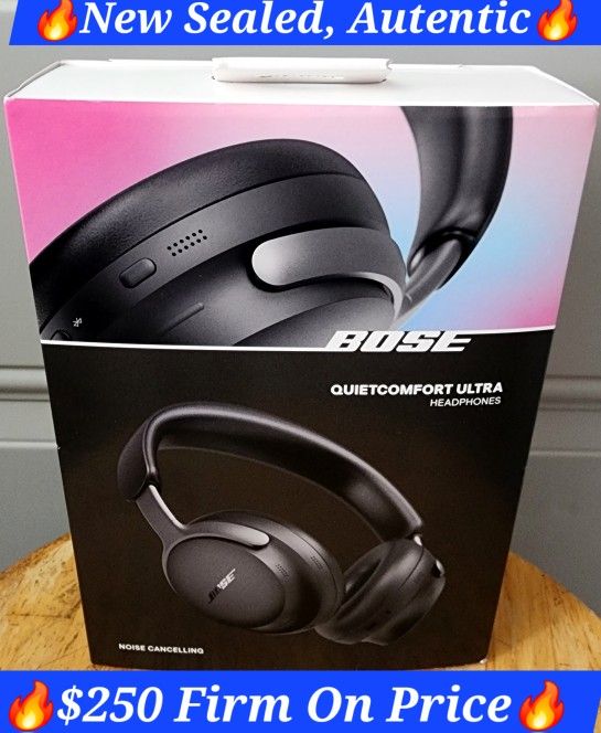 🔥Bose-QuietComfort Ultra, Original
🔥$250 Firm On Price
🔥Wireless Noise Cancelling Over-the-