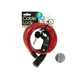 Self coiling Bike lock 6ft W/2 Keys