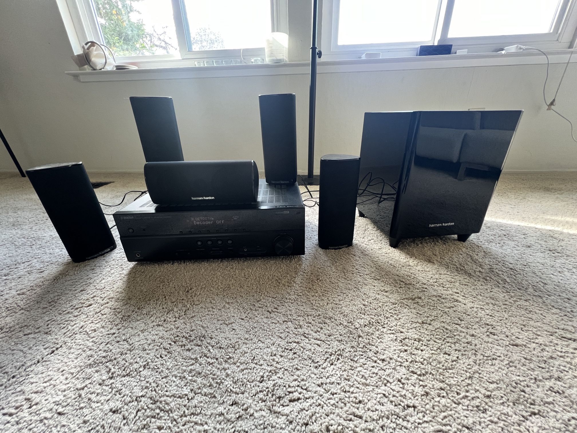 Harman kardon 5.1 Sound System With Yamaha Receiver