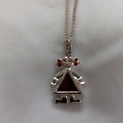 925 STERLING SILVER   "" GIRLS  👧 NECKLACE ""