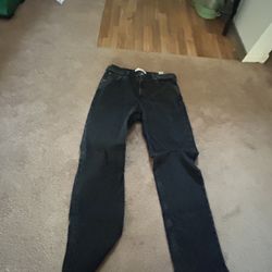 HOLLISTER loose Jeans Washed Black 