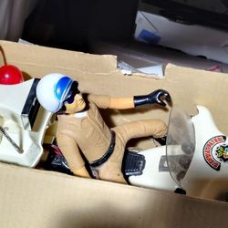 Vintage Toy Police Motorcycle 