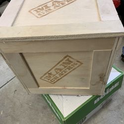 Man Crate Wooden Box