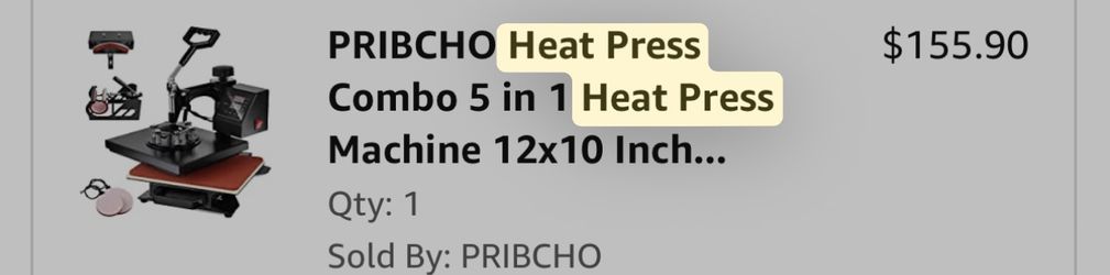 A five and one heat press