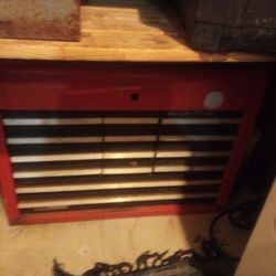 Tool Box Filled With Various Hand Tools 