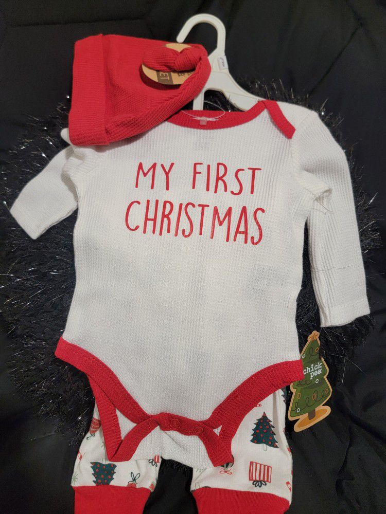 My First Christmas Baby Set Outfit 