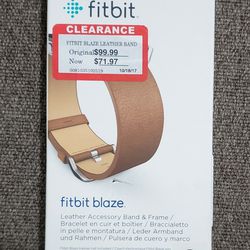 Fitbit Blaze Leather Accessory Band & Frame 