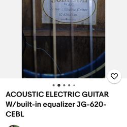 Johnson acoustic electric guitar