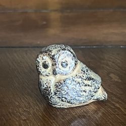 Japanese Mini Pottery Owl 