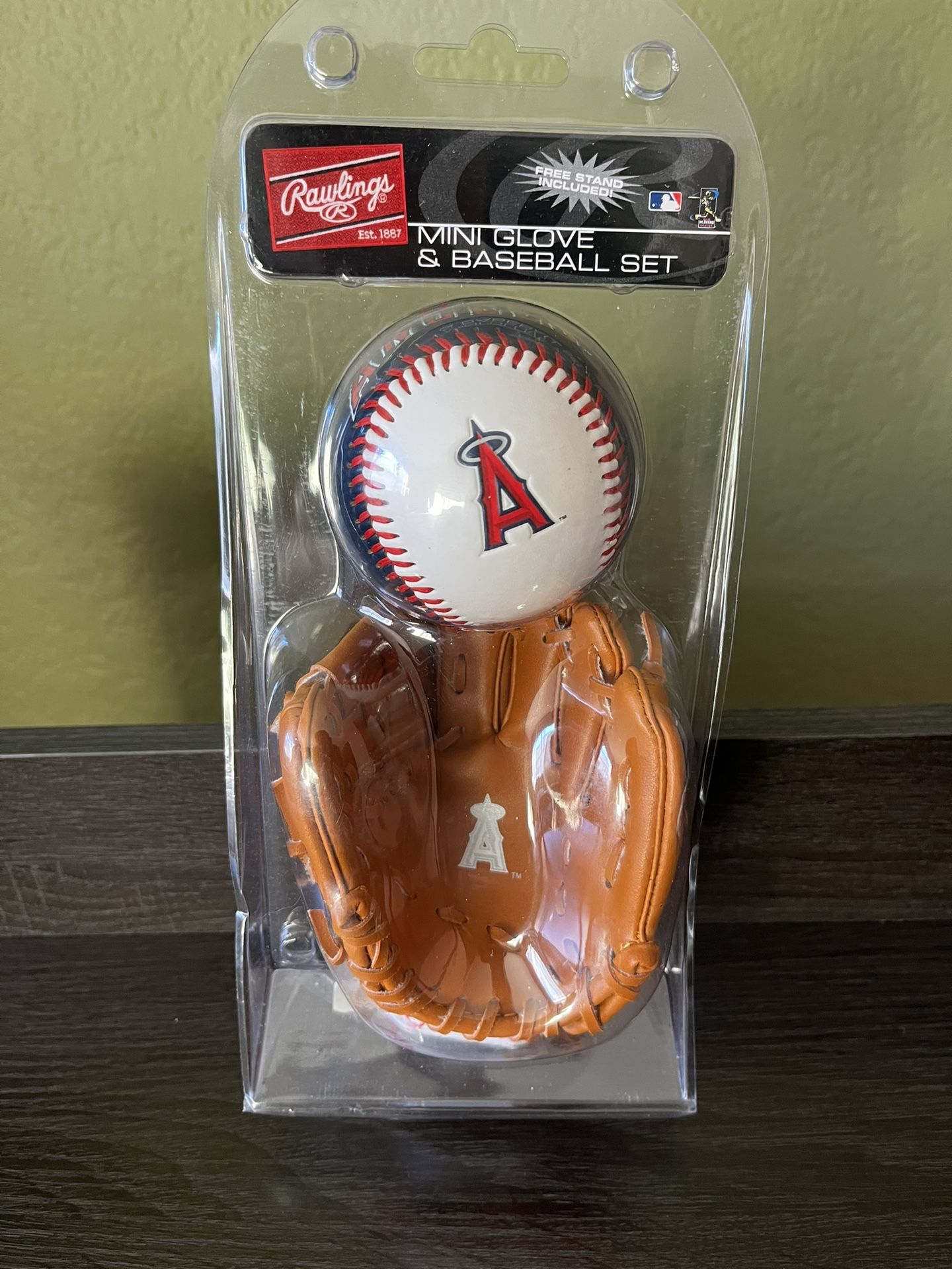 New Angels Mini Glove and Baseball Set