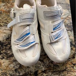 SHIMANO Women's WR41 Road Bike Shoes Used In Spin Class 