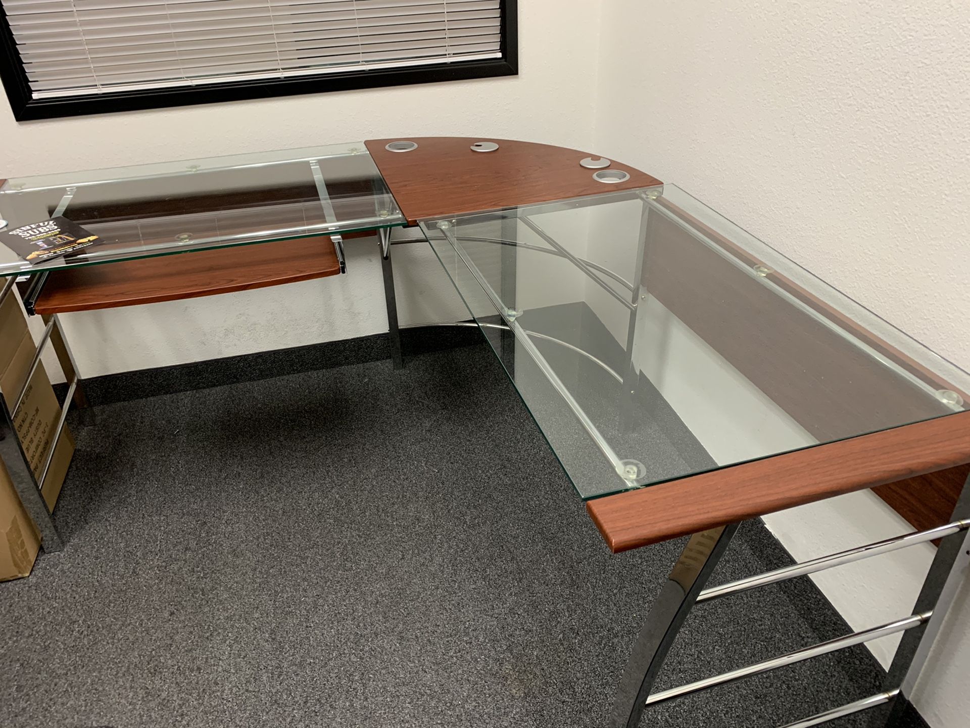 Generic desk with glass for sale