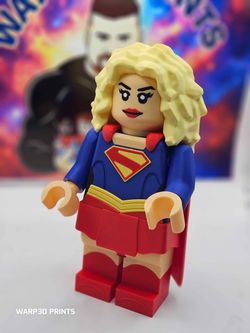 Supergirl & Krypto Giant Lego Figures CUSTOM