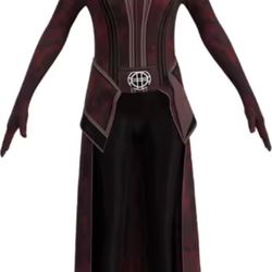 Girls Red and black Scarlett witch Wanda Maximoff costume