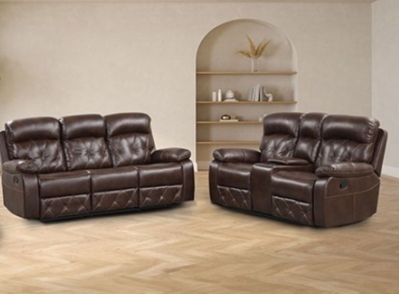 Recliner Sofa And Loveseat Set Brand New