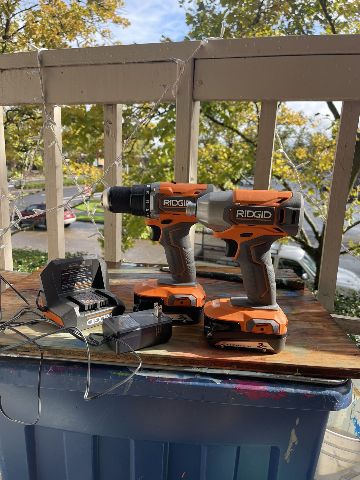 Rigid 18V Drill & Impact Barely Used