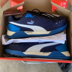 Puma Fiberglass Toe Work Shoes Size 9