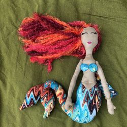 Hand sewn mermaid doll BRAND NEW
