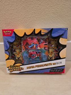 Pokemon Ascended Heroes Mega Feraligatr EX Box