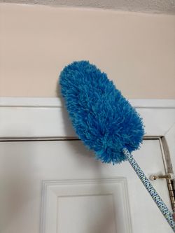 Blue Microfiber Duster with extension handle