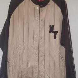 Supreme New York vintage Baseball Pinstripe Jacket 2001?