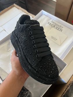 Black Rhinestone Alexander McQueen 👟