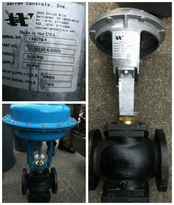 2 Control valves larger one for 950 and the smaller for 600