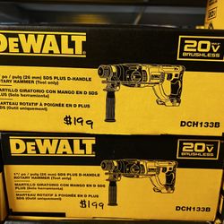 Dewalt 20v Max 1” SDS Plus D-Handle Rotary Hammer Tool Only