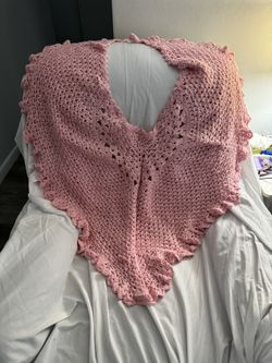 Hand Crochet Shaw $10