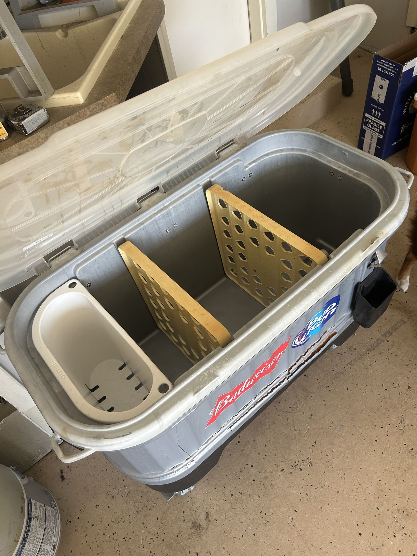 Budweiser Bud Light Outdoor Cooler With Wheels