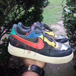 ** NIKE AIR FORCE 1 LOW BLACK HISTORY MONTH SNEAKERS// SIZE 7.5 ** $80