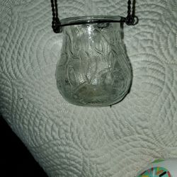 Set Of 3 Rustic Hanging Jars